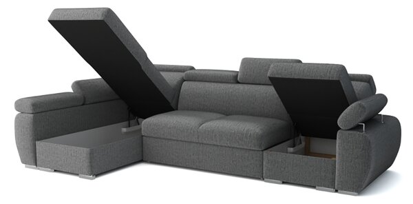 Sedací souprava BASTON | 170x315 cm | rozkládací + 2x úložný prostor | VÝBĚR TKANIN