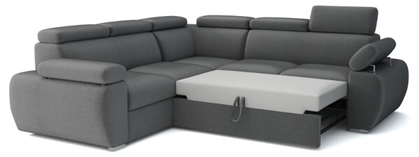 Sedací souprava BASTON | 260x260 cm | rozkládací + úložný prostor na pravo | VÝBĚR TKANIN
