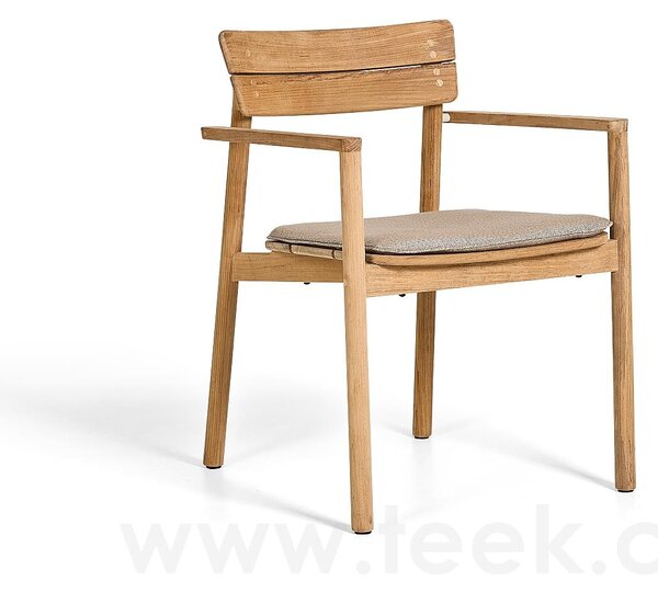 Jati Kebon Teakové jídelní křeslo Lynn Teak, Jati Kebon, teak, bez sedáku