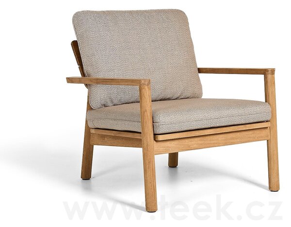 Jati Kebon Teakové nízké křeslo Lynn Teak, Jati Kebon, 73,8x77x68,6 cm, teak, bez sedáku