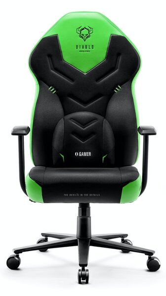 Herní židle Diablo X-Gamer 2.0 Normal Size: černo-zelená Diablochairs 24-UB44-UPQ5