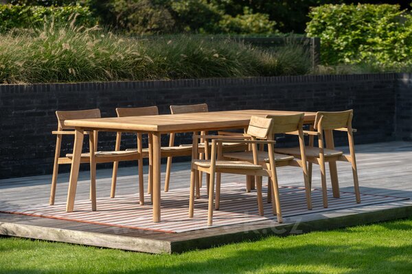 Jati Kebon Teakový jídelní stůl Lynn Teak, Jati Kebon, obdélníkový 295x110x75 cm