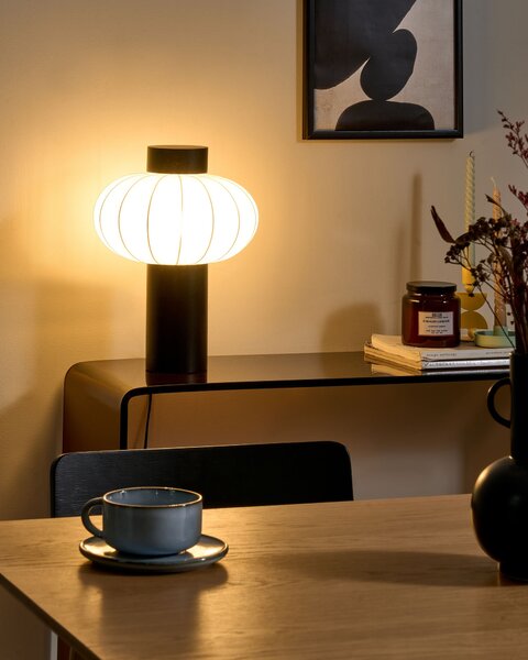 Stolní lampa ABENS Dřevo Černá