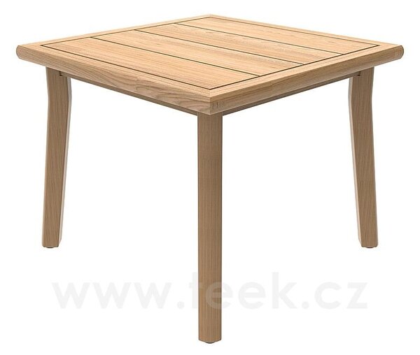 Jati Kebon Teakový odkládací stolek Lynn Teak, Jati Kebon, čtvercový 55x55x44,7 cm