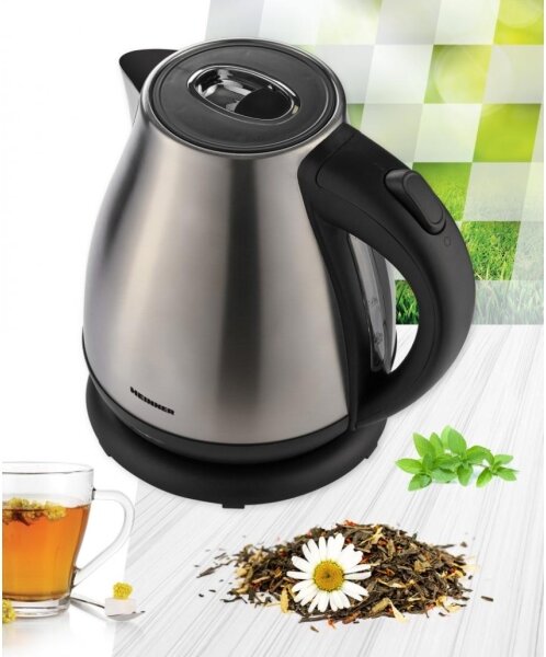 Heinner HEK-17IX - Rychlovarná konvice 1,7 l 2200W/230V matný chrom/černá