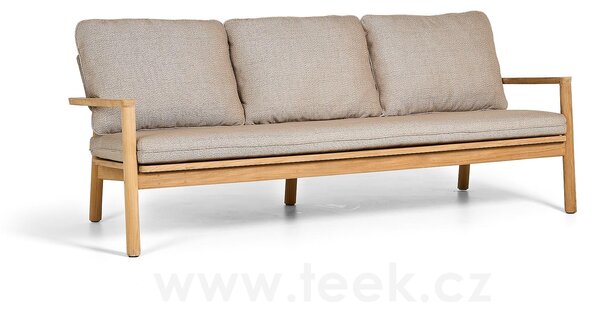 Jati Kebon Teaková pohovka 3-místná Lynn Teak, Jati Kebon, 198x78,5x68,6 cm, teak, bez sedáku