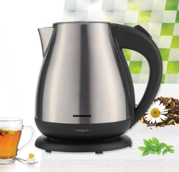 Heinner HEK-17IX - Rychlovarná konvice 1,7 l 2200W/230V matný chrom/černá