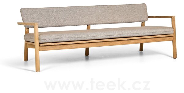 Jati Kebon Teaková pohovka 3-místná Lynn Teak, Jati Kebon, 198x78,5x68,6 cm, teak, bez sedáku