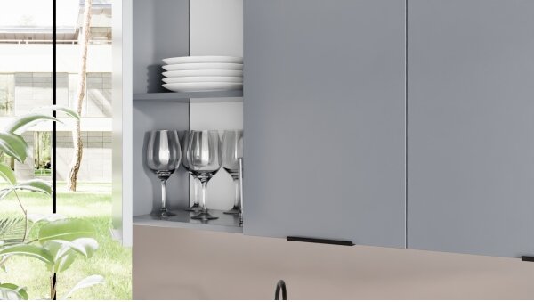 Kuchyňská linka PEARL 240 cm šedá