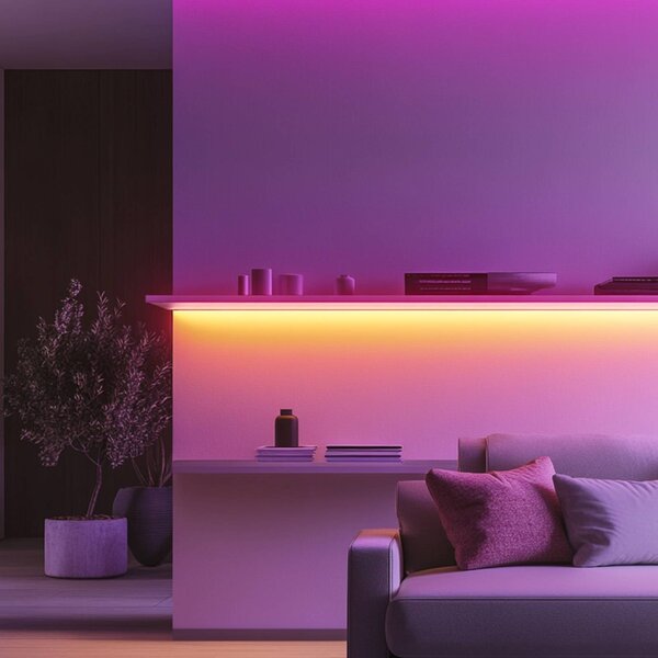 Calex Smart LED-Strip Striplight, délka 10 m, RGB, WLAN, stmívatelný, Bílá / opál, Obývací pokoj / jídelna, Plast, Moderní