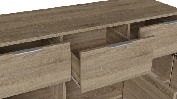 Komoda HOPE 120x78x35 cm dub sonoma