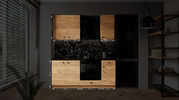 Kuchyňská linka CLAIRE 180 cm dub craft