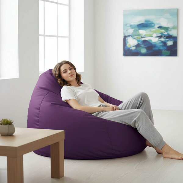 Sedací pytel Primabag Maxi polyester fialová