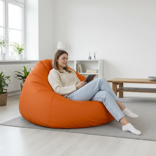 Sedací pytel Primabag Maxi polyester oranžová