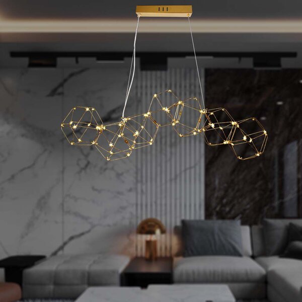 LED Solution Zlaté závěsné LED svítidlo designové 102cm 28W 15339