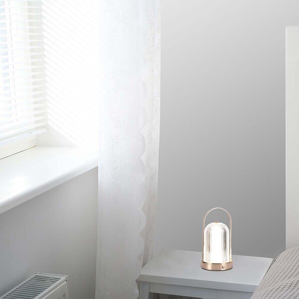 LED Solution Bronzová LED stolní nabíjecí lampa 225mm 1W 7991