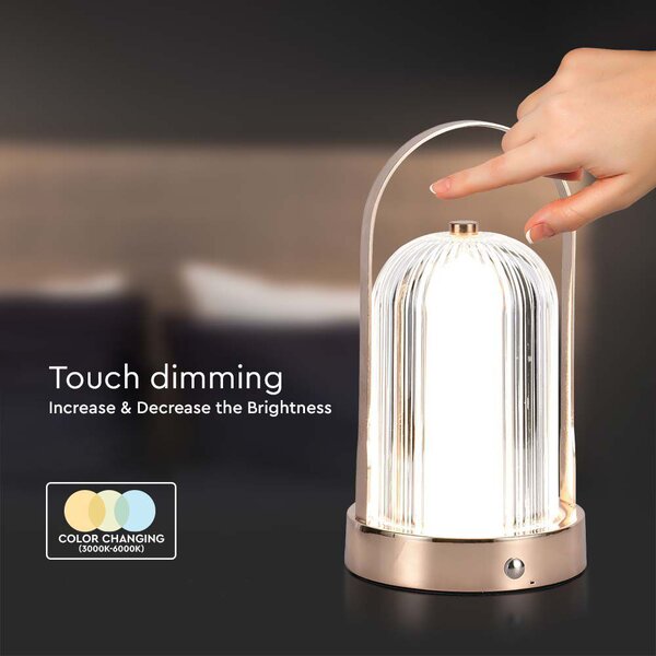 LED Solution Bronzová LED stolní nabíjecí lampa 225mm 1W 7991