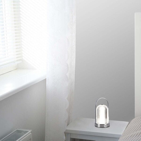LED Solution Chromová LED stolní nabíjecí lampa 225mm 1W 7990
