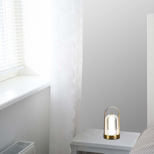 LED Solution Zlatá LED stolní nabíjecí lampa 225mm 1W 7989