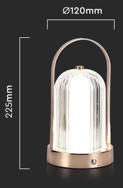 LED Solution Bronzová LED stolní nabíjecí lampa 225mm 1W 7991