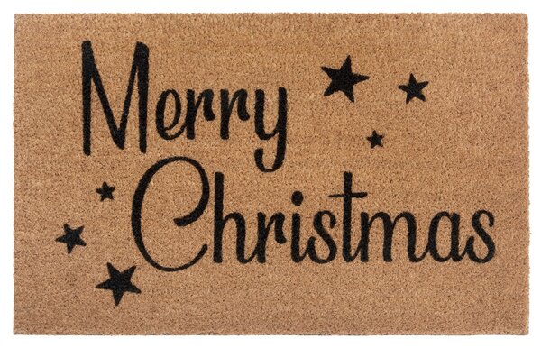 Hanse Home, Rohožka Merry Christmas 105697 - na ven i na doma, 45x70, hnědá, chodba / předsíň