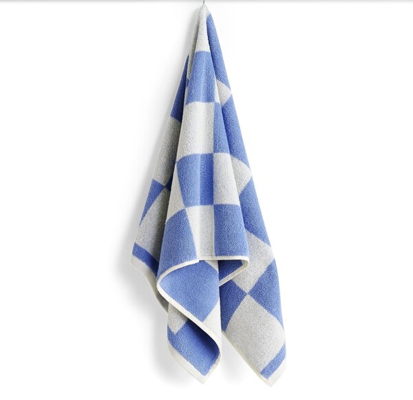 Bavlněný froté ručník Check Sky Blue 50 × 90 cm