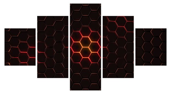 Obraz pletiva (125x70 cm)