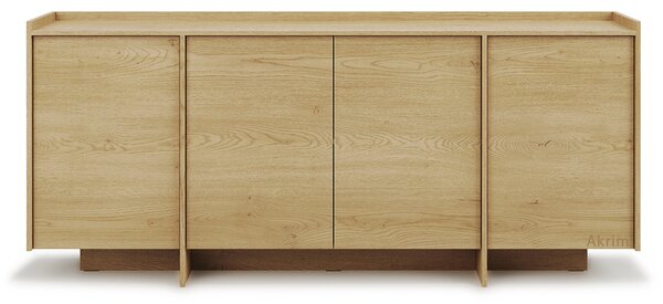 Komoda JAPANDI K4D | 200 cm | dub cremona | otevírání PUSH-OPEN