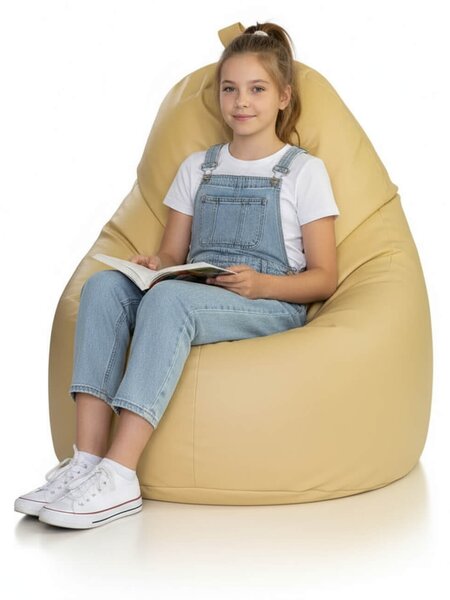 Sedací pytel Primabag Sondo ekokůže žlutá