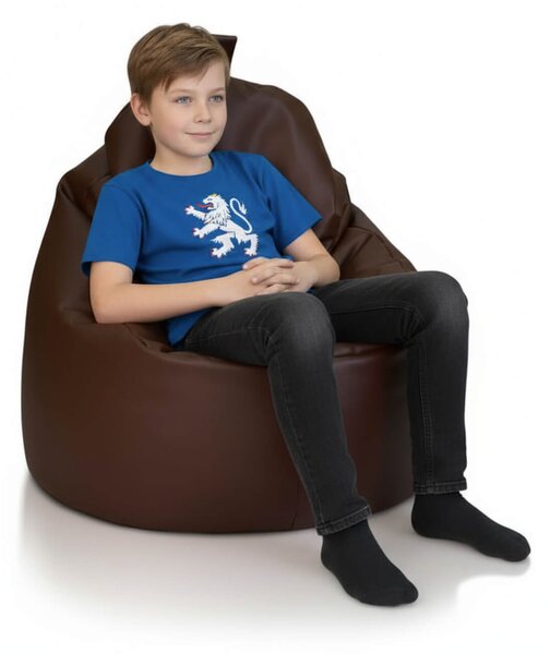 Sedací pytel Primabag Sondo ekokůže tmavě hnědá