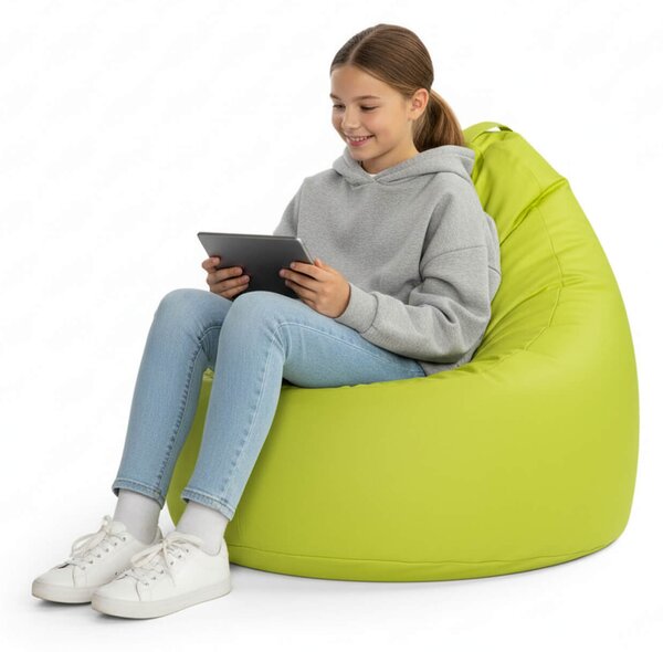 Sedací pytel Primabag Sondo ekokůže limetka