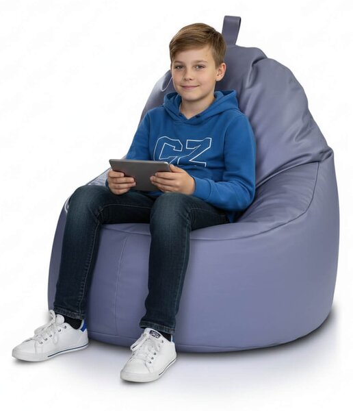 Sedací pytel Primabag Sondo ekokůže šedá