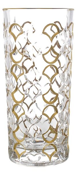 KŘISTÁLOVÁ VÁZA BOHEMIA PRESTIGE ARABESQUE GOLD 280MM
