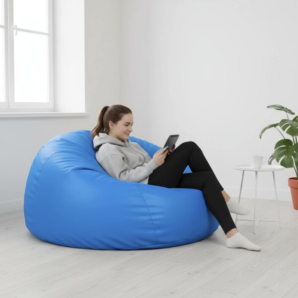 Sedací pytle Primabag Maxi ekokůže nebeská