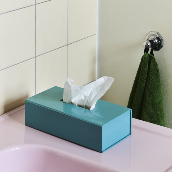 Úložný box na papírové kapesníčky Colour Ocean Blue