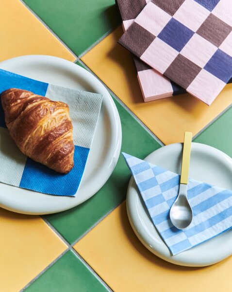 Papírové ubrousky Pattern Lunch Light Blue/Dusty Blue – set 20 ks
