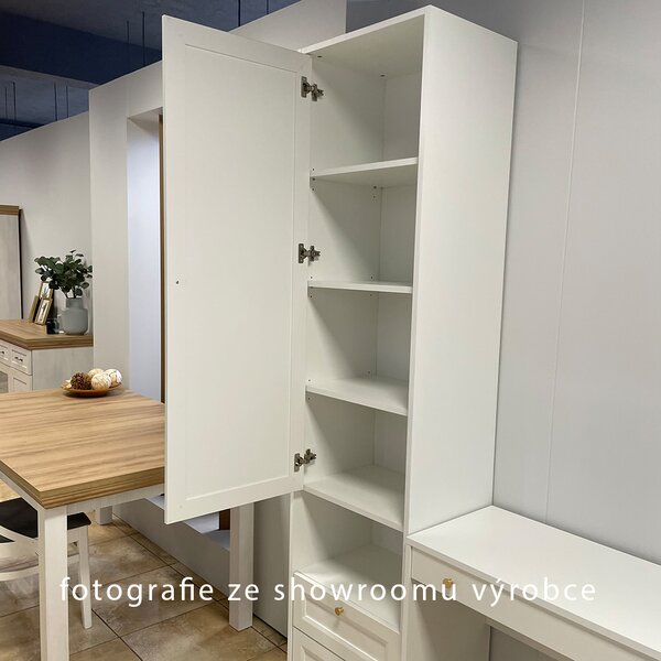Komoda REL LWK | 90 cm | bílá | lamino o síle 18 mm + ozdobné MDF lišty 18 mm