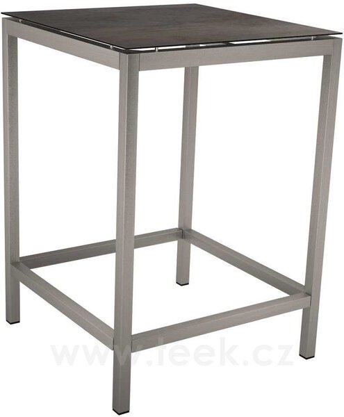 Stern Barový stolový rám, Stern, čtvercový 80x80x111 cm, čtvercový profil nohou, nerezová ocel