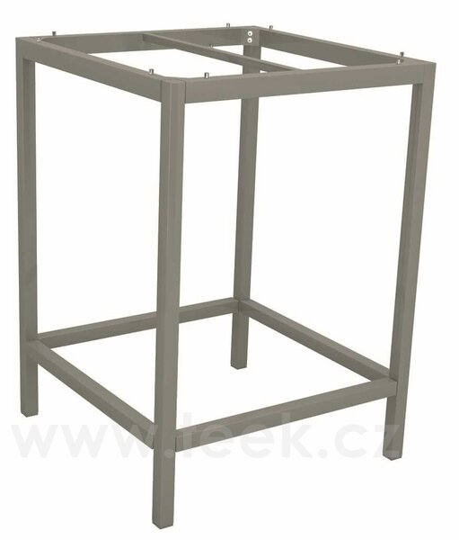 Stern Barový stolový rám, Stern, čtvercový 80x80x111 cm, čtvercový profil nohou, lakovaný hliník šedý (graphite)