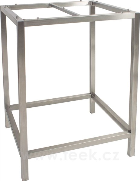 Stern Barový stolový rám, Stern, čtvercový 80x80x111 cm, čtvercový profil nohou, nerezová ocel