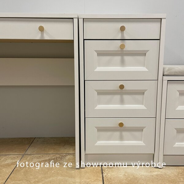 Komoda REL LWK | 90 cm | bílá | lamino o síle 18 mm + ozdobné MDF lišty 18 mm
