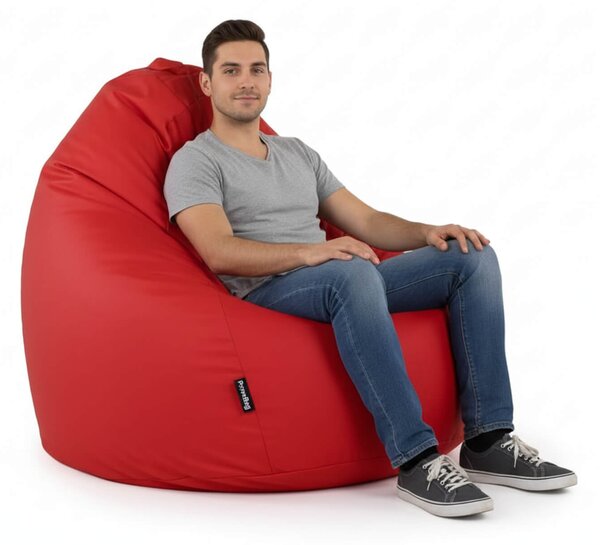 Sedací pytel Primabag Giga Sako ekokůže červená TD6