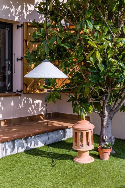 SAIGON šedá/bílá, přenosné a závěsné svítidlo R55 - FARO