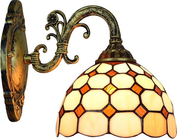 Brilagi - Tiffany vitrážová nástěnná lampa DORAN 1xE27/40W/230V