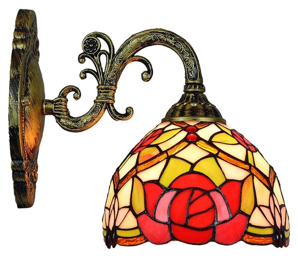 Brilagi - Tiffany vitrážová nástěnná lampa GARLAN 1xE27/40W/230V