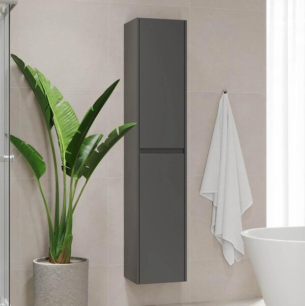 Koupelnová skříňka TRONDHEIM 174 cm antracit