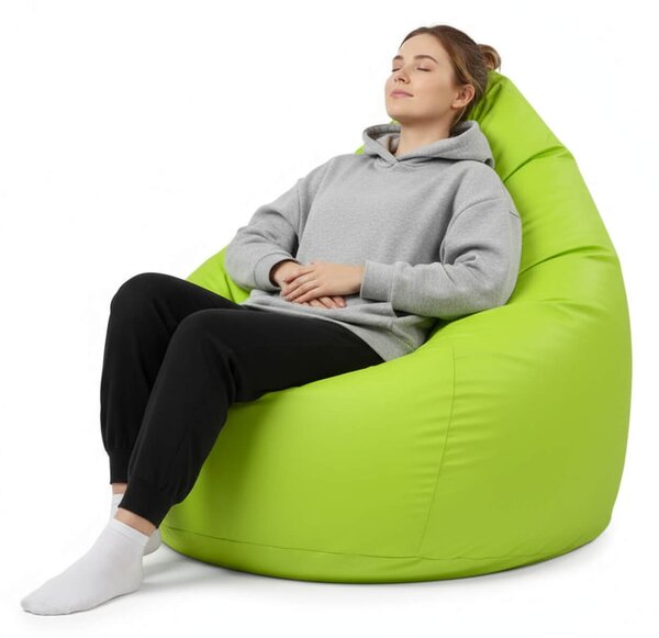 Sedací pytel Primabag Giga Sako ekokůže limetka TD16