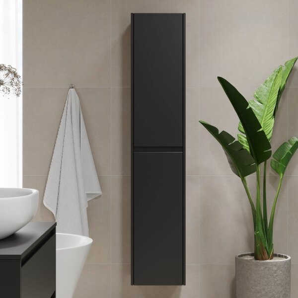 Koupelnová skříňka TRONDHEIM 174 cm černá