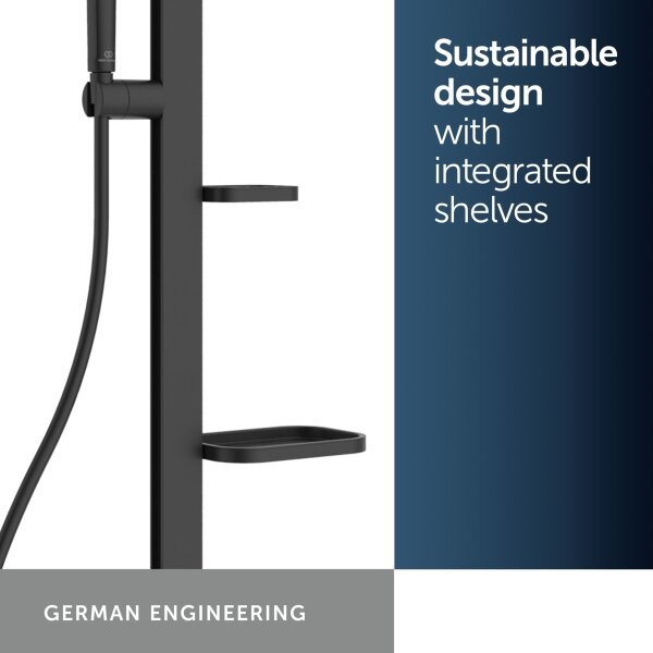 Ideal Standard BD583XG - Sprchová sada s baterií CERATHERM ALU+ matná černá