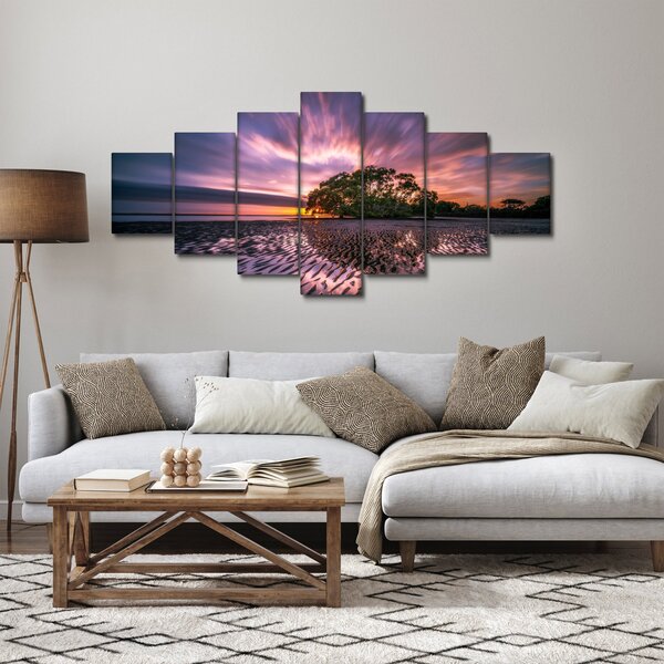 Obraz stromu na pláži (210x100 cm)